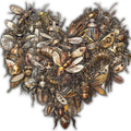 50PCS Steampunk insect Stickers Retro Scrapbooking Bicycle Positive Harajuku Stationary Laptop Luggage DIY Coffee Sticker