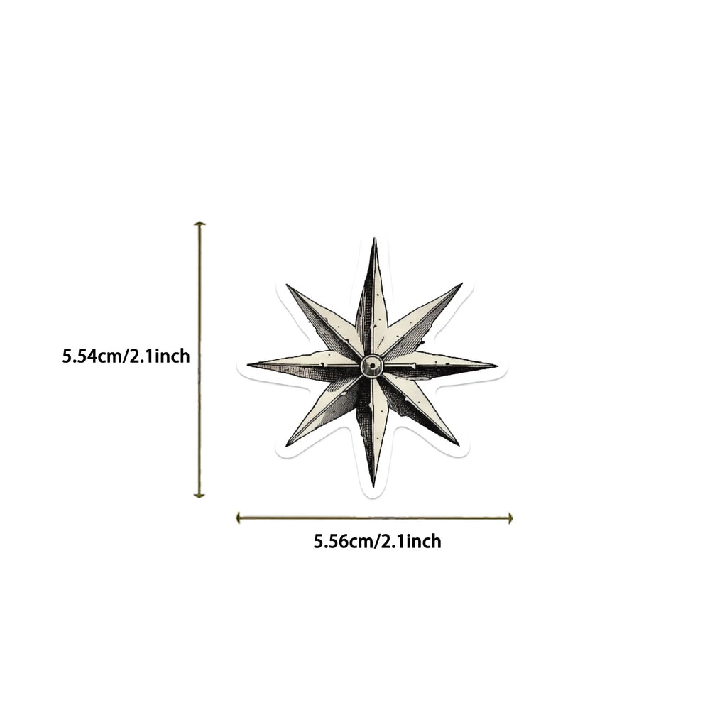 50/100PCS Black & Gold Gothic Original Stickers DIY Decoration Guitar Luggage Notebook Waterproof Stationery Stickers