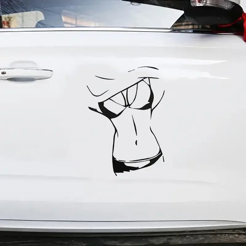 Hot Girl Beautiful Body Car Stickers For Laptop, Water Bottle, Car, Truck, Van, SUV, Wall, Cup Decals, Auto Accessories