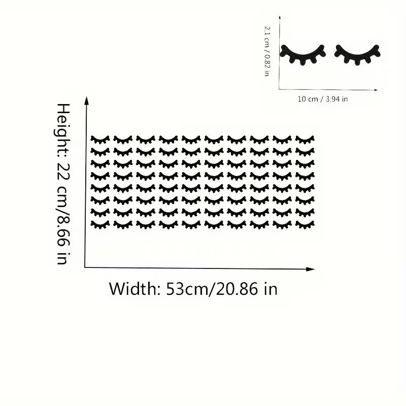 1pc Black Cute eyes (40pairs) wall stickers