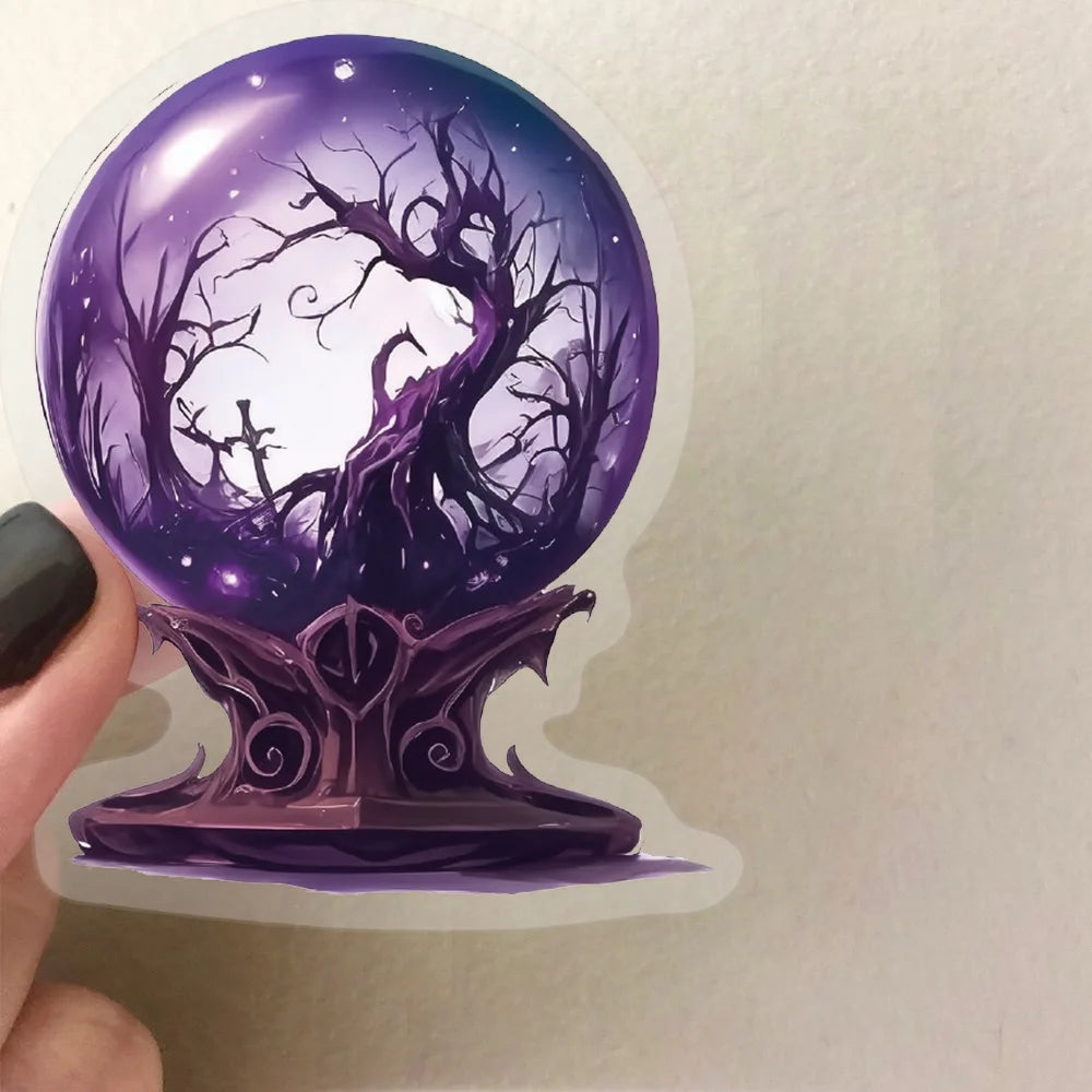 50PCS Magic Planet Stickers Magic Elements Exquisite Handheld Materials Phone Cases Laptops Suitcases Transparent Waterproof