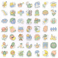 50/100 Pcs Funny Cartoon Personified Plant Stickers DIY Waterproof Removable for Phone Suitcase Helmet Bicycle File Holder Decal