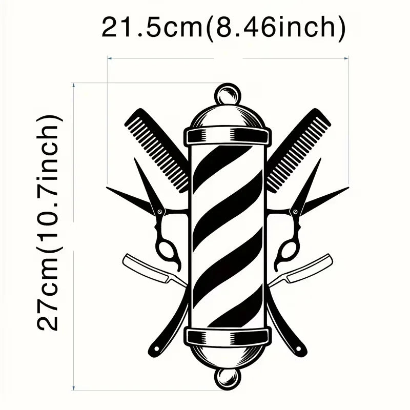 Barber Shop Wall Sticker Vinyl Windows Decal Beauty Salon Wall Sticker Hair Salon Home Decoration Art Interior Design Door Decor