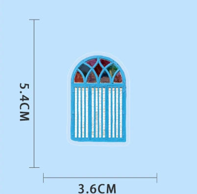 50/100Pcs PET Clear Window Stickers-Vintage Map Cutout Decals for Laptop Phone, Notebook, Stationery, Guitar Waterproof Stickers