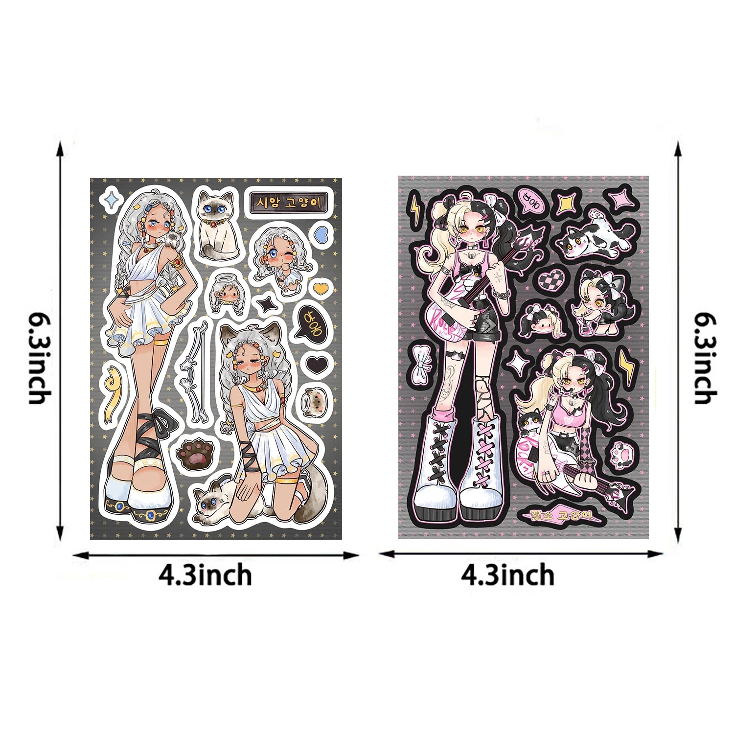 8/16PCS Gugu Meow Fun Stories Collage Aesthetic Motorcycle Cool Cafe Living Room Phone Stationery Laptop Luggage Stickers
