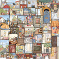 50PCS Alley houses Sticker Notebook Graffiti Landscape Waterproof Coffee Laptop Luggage Fashion Skateboard Harajuku Sticker