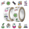 500PCS Cartoon Chemical Experiment Sticky Paper Sticker Labels Thank You Sticker Sealing DIY Decoration Scrapbooking Supplies