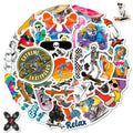 56/112 Pcs Cool Skateboard Funky Pattern Stickers No Repeat for Scooter Helmet Bike Suitcase Car Outdoor Equipment Pencil case