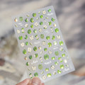 Red Green Apple Nail Art Accessories Stickers Jelly Nail Stickers Self Adhesive Fresh Apple Pattern Nails 3D Decorations Decals