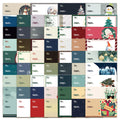 60PCS Christmas Stickers Christmas Gifts Handwritten Phone Cases Decoration Waterproof Stationery Stickers