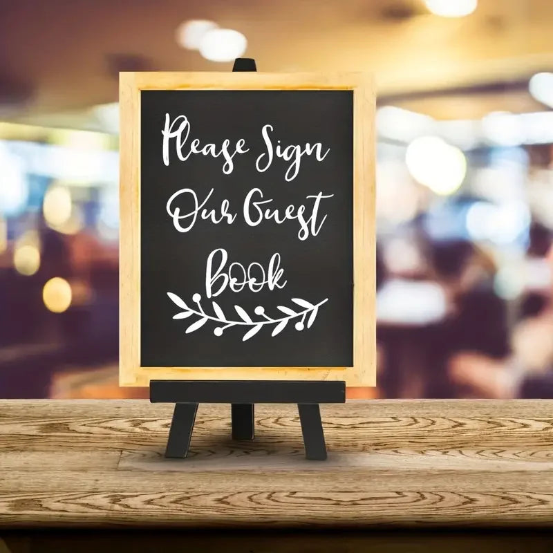 1pc, Please Sign Our Guest Book, Wedding Sign DIY Guest Book, Sign Chalkboard Sticker, Wedding Ceremony Decor, Wedding Supplies