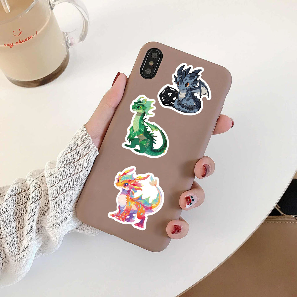 50/100PCS Cartoon Cute European Dragon Stickers Scrapbooking Aesthetic Luggage Laptop Wall Car Art Fun Decoration Decal Sticker