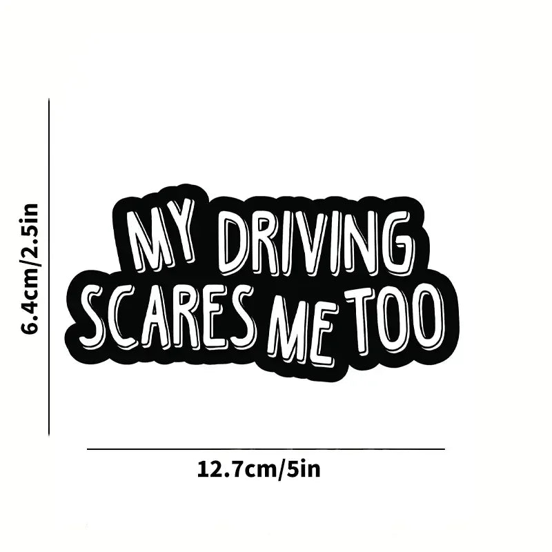 Scare Off Bad Drivers with this Talk My Driving Car Sticker - Perfect for Any Vehicle!