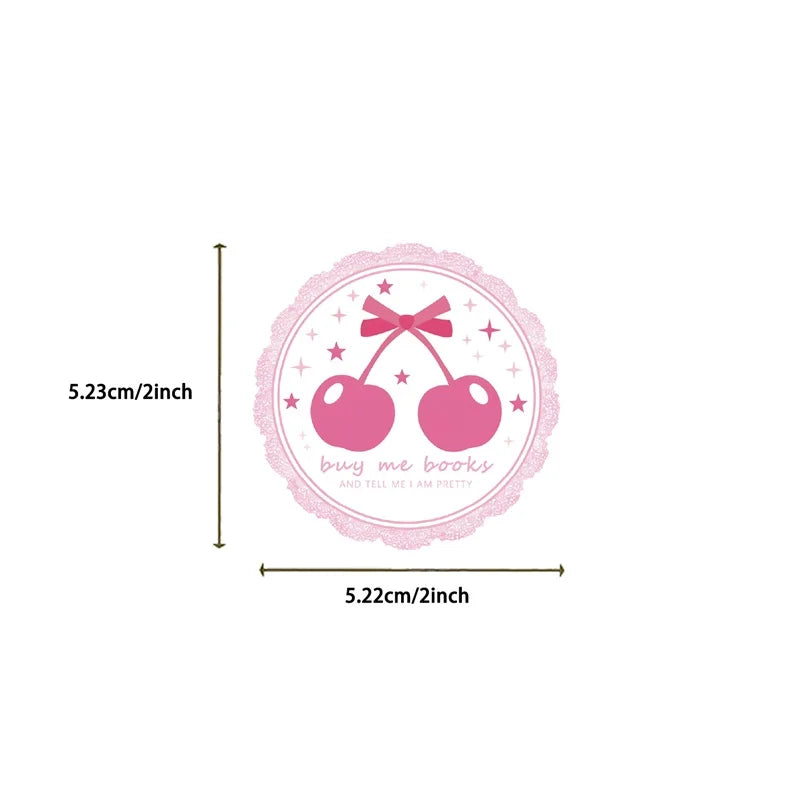 10/30/50PCS Cartoon Pink Love PVC Sticker Aesthetic Children's Stationery Sticky DIY Decoration Scrapbooking School Supplies