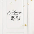 1pc of Creative 'Welcome to Our Home' English Wall Sticker, Self-Adhesive Background Decoration Wall Sticker