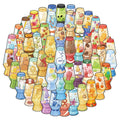 50PCS Lava Lamp Creative Transparent Stickers DIY Scrapbook Phone Case Laptop Tablet Decorative Toy Stickers