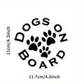 Adorable Puppy on Car Vinyl Sticker - Waterproof, Fun & Customizable Exterior Accessory