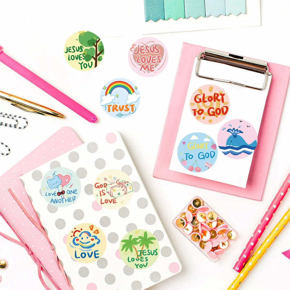 500PCS Cute Jesus Roll Stickers Creative Harajuku Y2K Fashion Graffiti Phone Birthday Coffee Cases Luggage Waterproof Decoration