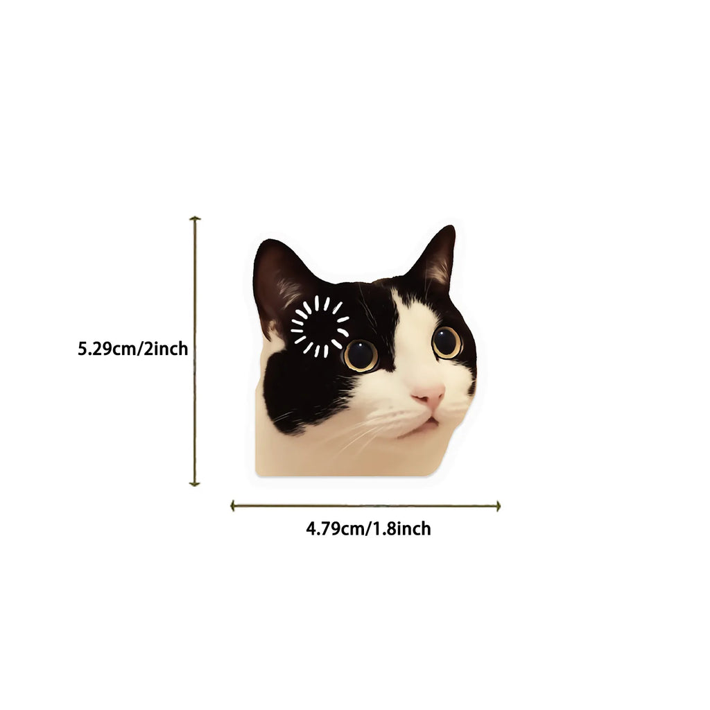 50/100 Pcs Clear Cartoon HD Cat Waterproof Stickers DIY for Phone Scrapbook Suitcase Wall Helmet Headphone Decals