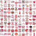 50/100PCS Cartoon Valentine's Day Bookish Graffiti Stickers Decorative Guitar Notebook Luggage DIY Waterproof