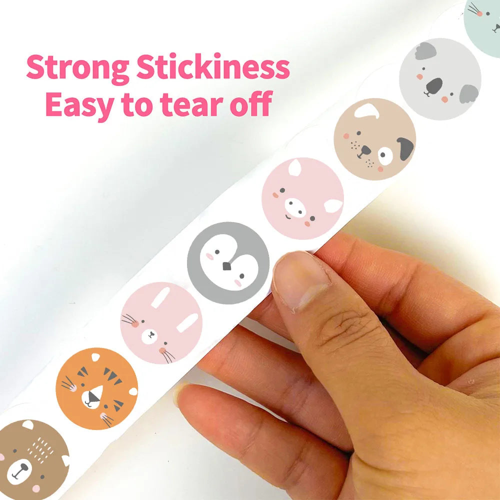 500PCS Animal Rall Stickers Game Personalize Phone Casual Phone Laptop Luggage School Gift Sealing Label Decoration Rall Sticker
