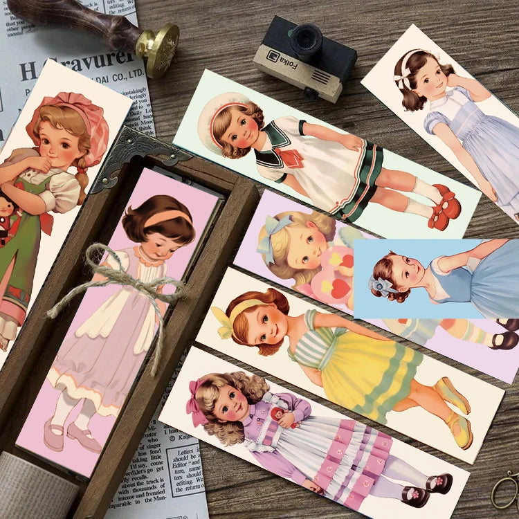 30PCS Lovely Bookmarks Gothic Creative Cartoon Stationery Supplies Gifts Card Unique and Durable Reading Printing Gifts