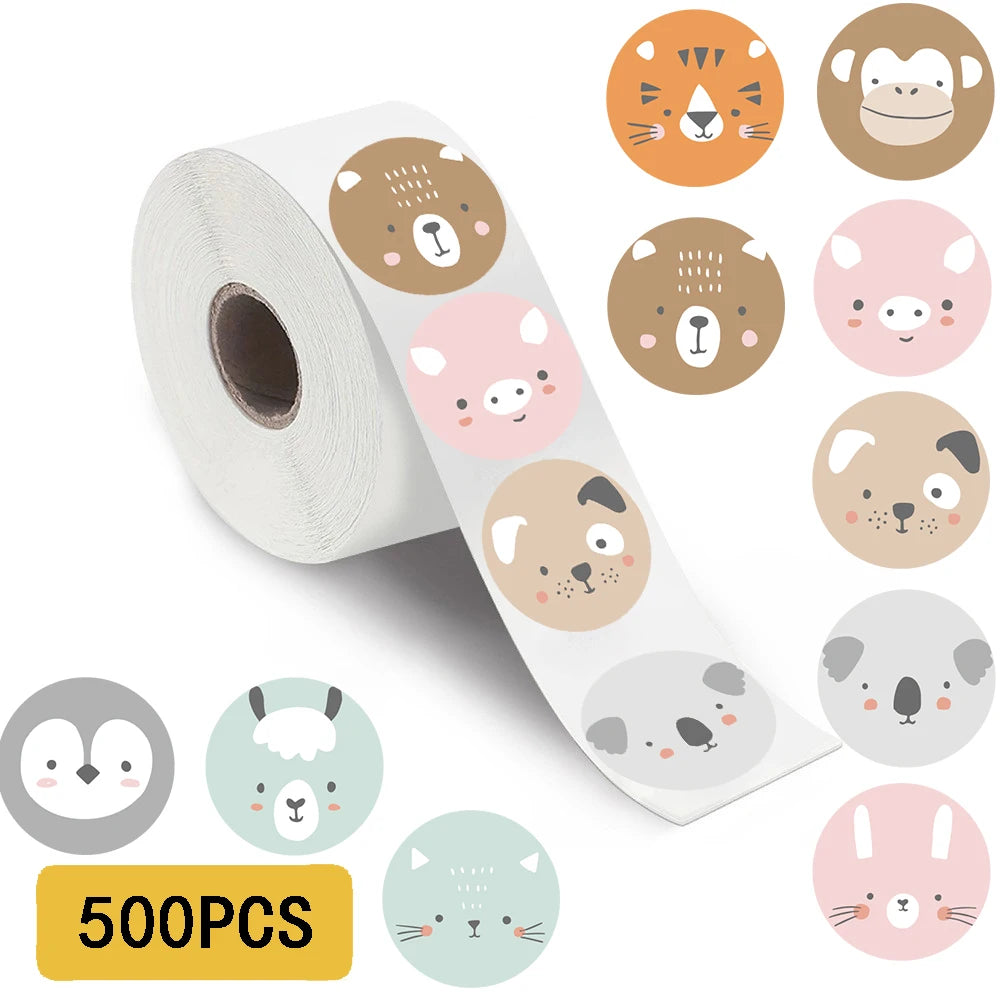 500PCS Animal Rall Stickers Game Personalize Phone Casual Phone Laptop Luggage School Gift Sealing Label Decoration Rall Sticker