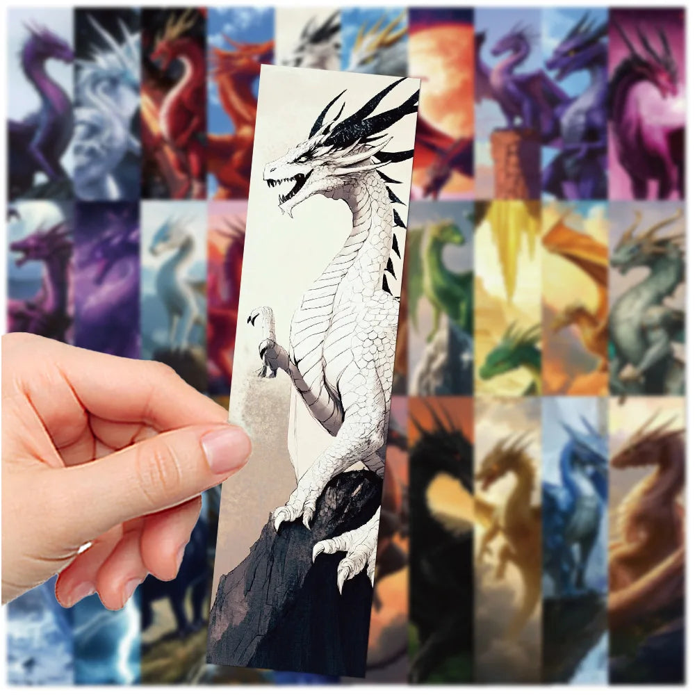 30PCS Cartoon Retro Dragon Wing Bookmarks