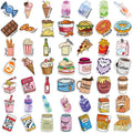50/100PCS Hand drawn Snack Club Graffiti Stickers Guitar Notebook Luggage DIY Waterproof Desk Stationery Stickers