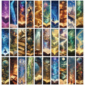 30/60PCS Fantasy Reading Bookmark Kawaii Notebook Animal Book Luggage DIY Decoration School Student Waterproof Phone Bookmark