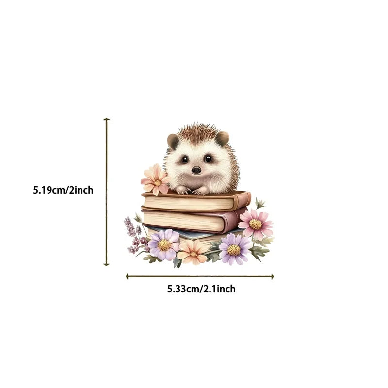 10/30/50PCS Kawaii Simple Hedgehog PVC Sticky Stickers Aesthetic DIY Colored Phone Laptop Luggage Skateboard Graffiti Decals