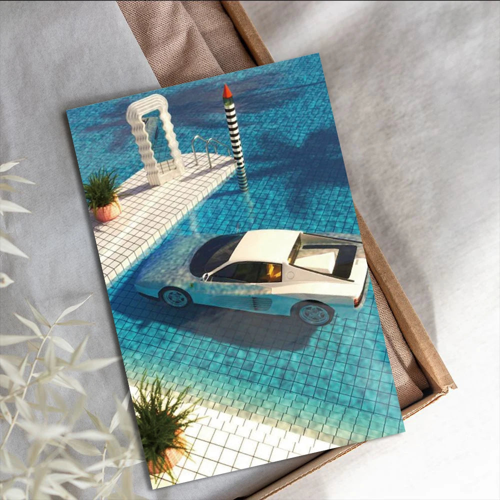 10×15CM 10PCS The south wind brushes against my sleeves Poster Stickers Harajuku Photography Cafe Living Bed Pictures Poster