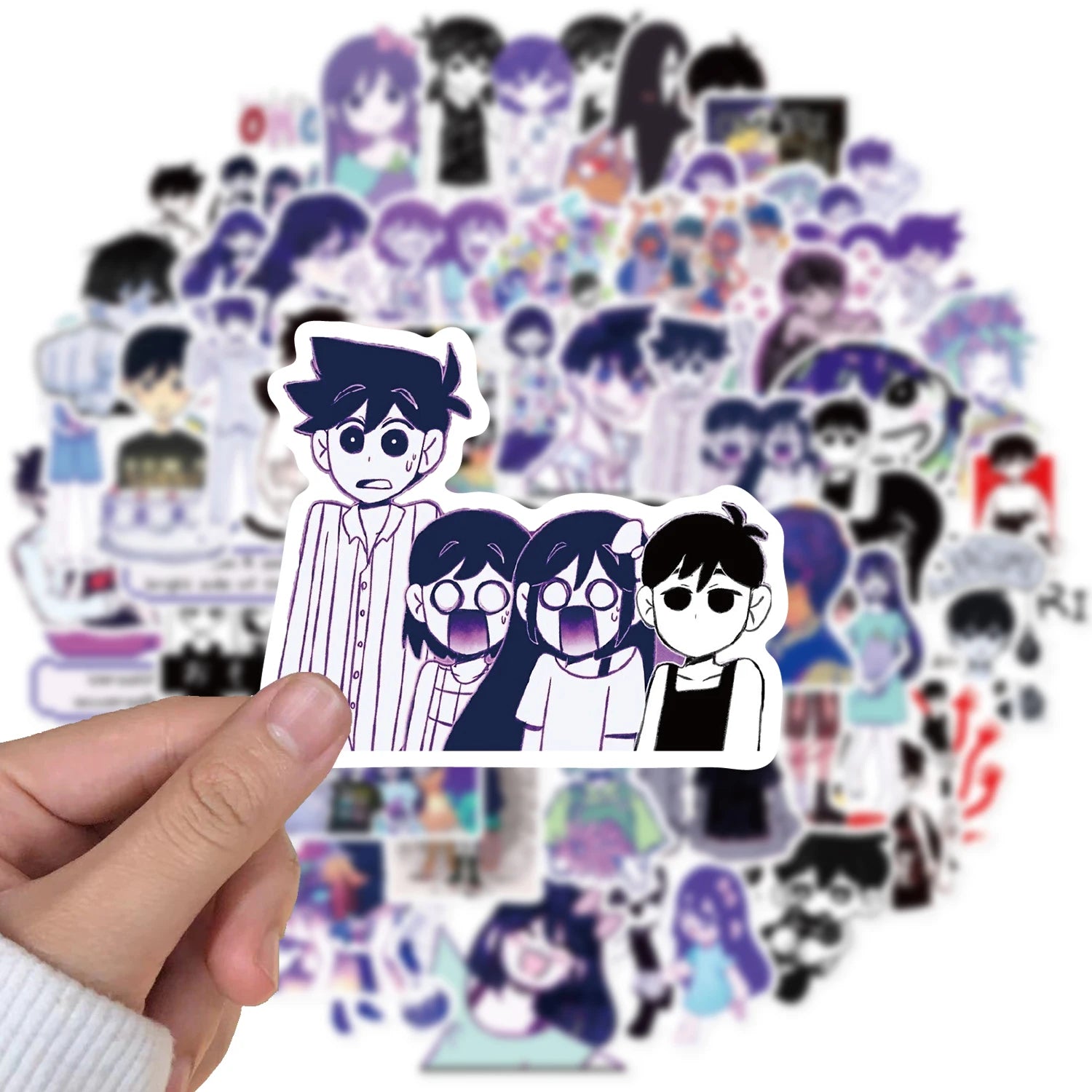 50PCS Omori Sticker Notebook Cartoon Y2K Fashion Guitar Phone Laptop Notebook Car Graffiti Luggage Graffiti Waterproof Decals