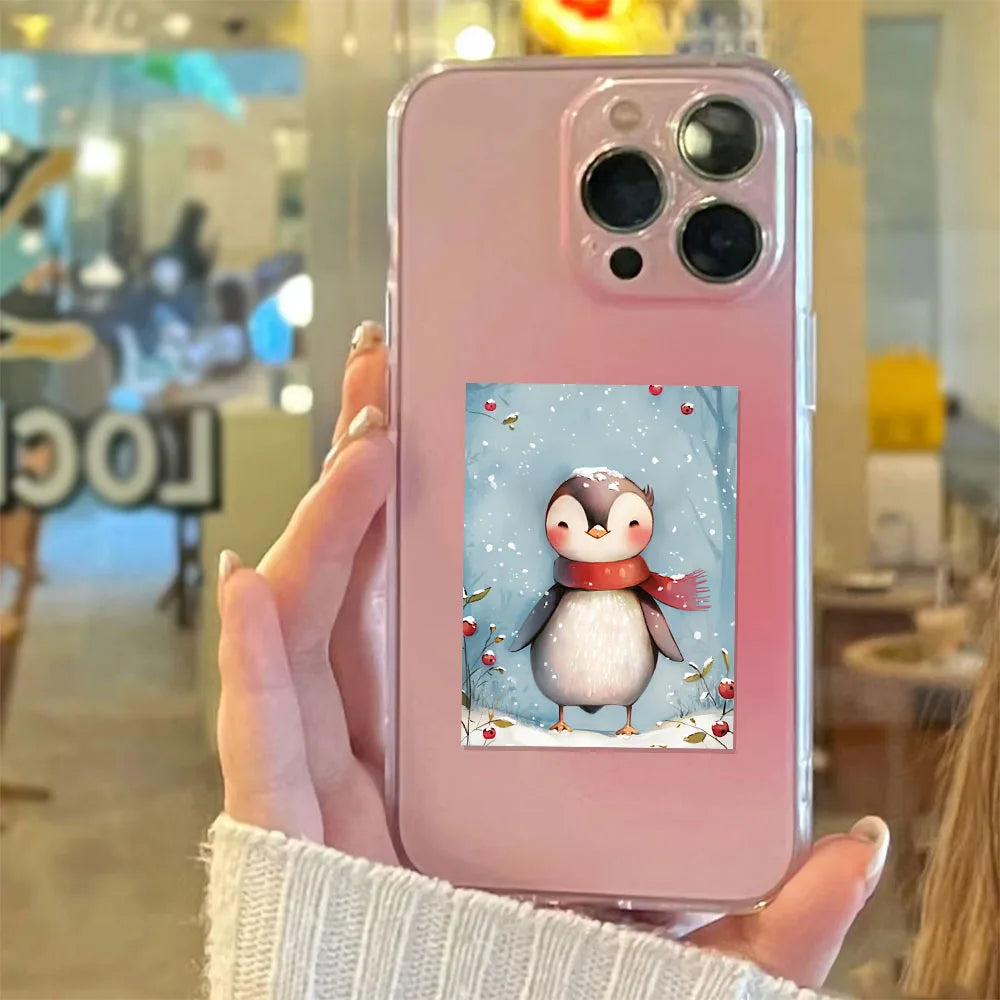 50PCS Winter Christmas Cute Snowy Creative Decoration DIY Phone Case Luggage Tablet Puzzle Toy Stickers