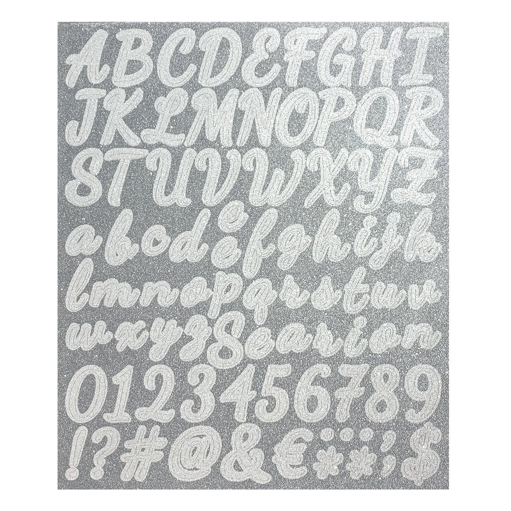 2PCS/PACK Letter Stickers Golden & Silver Digital Creative DIY Decoration Water Cup Stationery Notebook English Letter Stickers