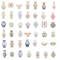 52/104 PCS Cartoon Porcelain Vase Graffiti Stickers Decorative Guitar Notebook Luggage DIY Waterproof Stickers