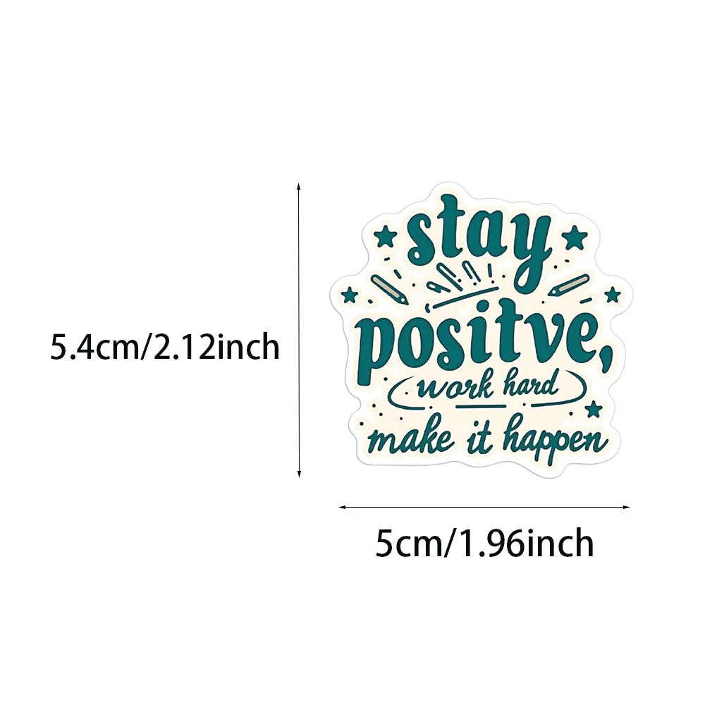 50PCS Positive Positive Stickers Harajuku Kawaii Skateboard Graffiti Stickers DIY Notebook Phone Case Manual Decorative Stickers