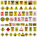 60-Piece Fun Warning Sign Graffiti Stickers for Phone Case Notebook Luggage Car Decorative Decals