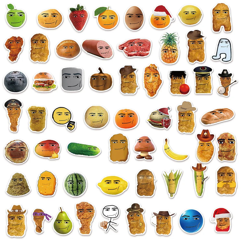 58PCS Cartoon Fun and Humorous Series Stickers DIY Decoration Tablet Computer Water Cup Skateboard Toy Stickers