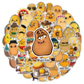 50/100PCS Funy Cute Potato Cartoon Graffiti Stickers - Luggage Laptop Phone Waterproof Stickers