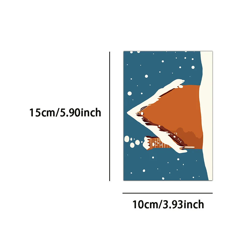 8PCS Christmas Stickers Little Deer Santa Claus Fun Stickers DIY Phone Case Computer iPad Laptop Luggage Waterproof Stickers