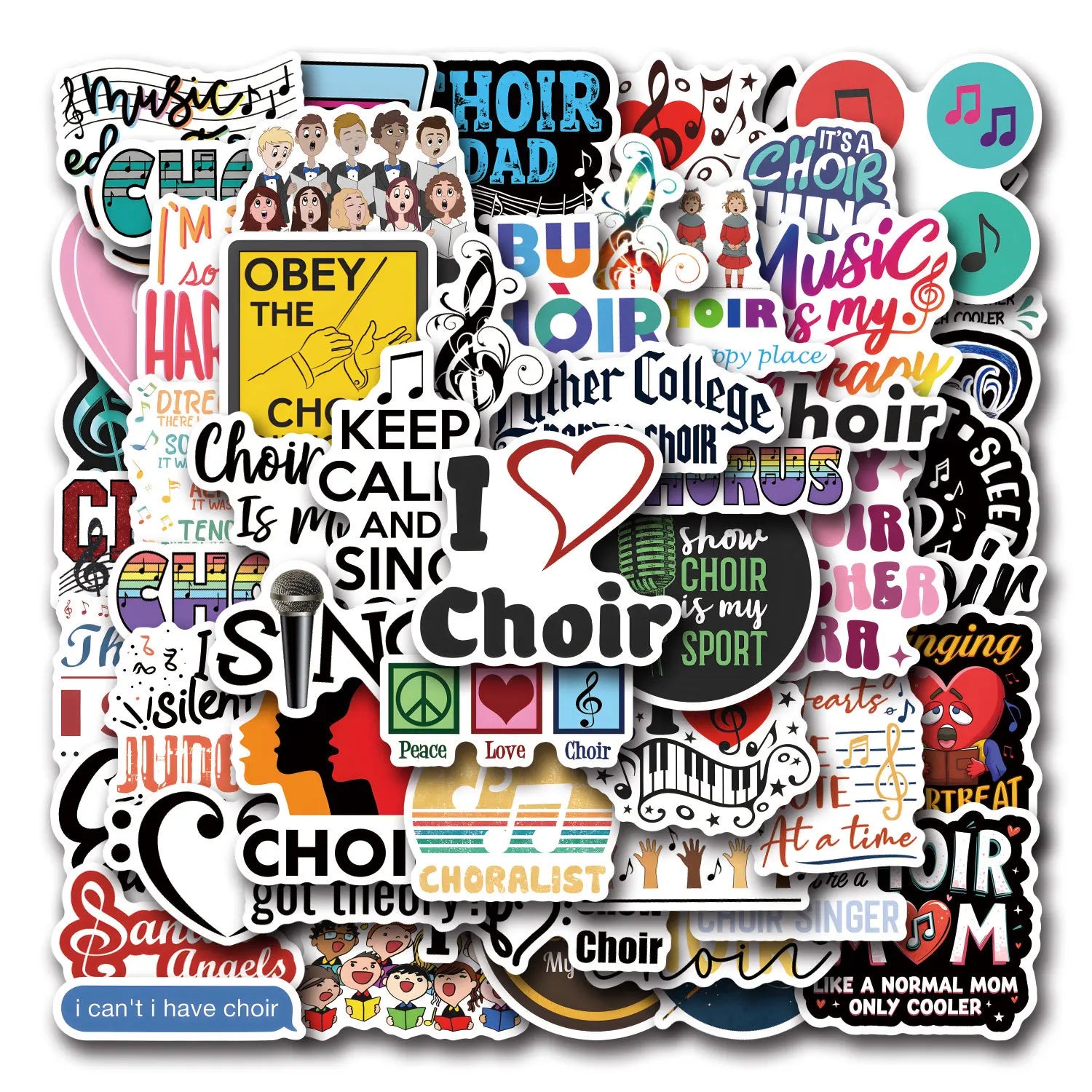 55/110PCS Cartoon Choru Personality Creative Graffiti Sticker Car Luggage Water Cup Stickers