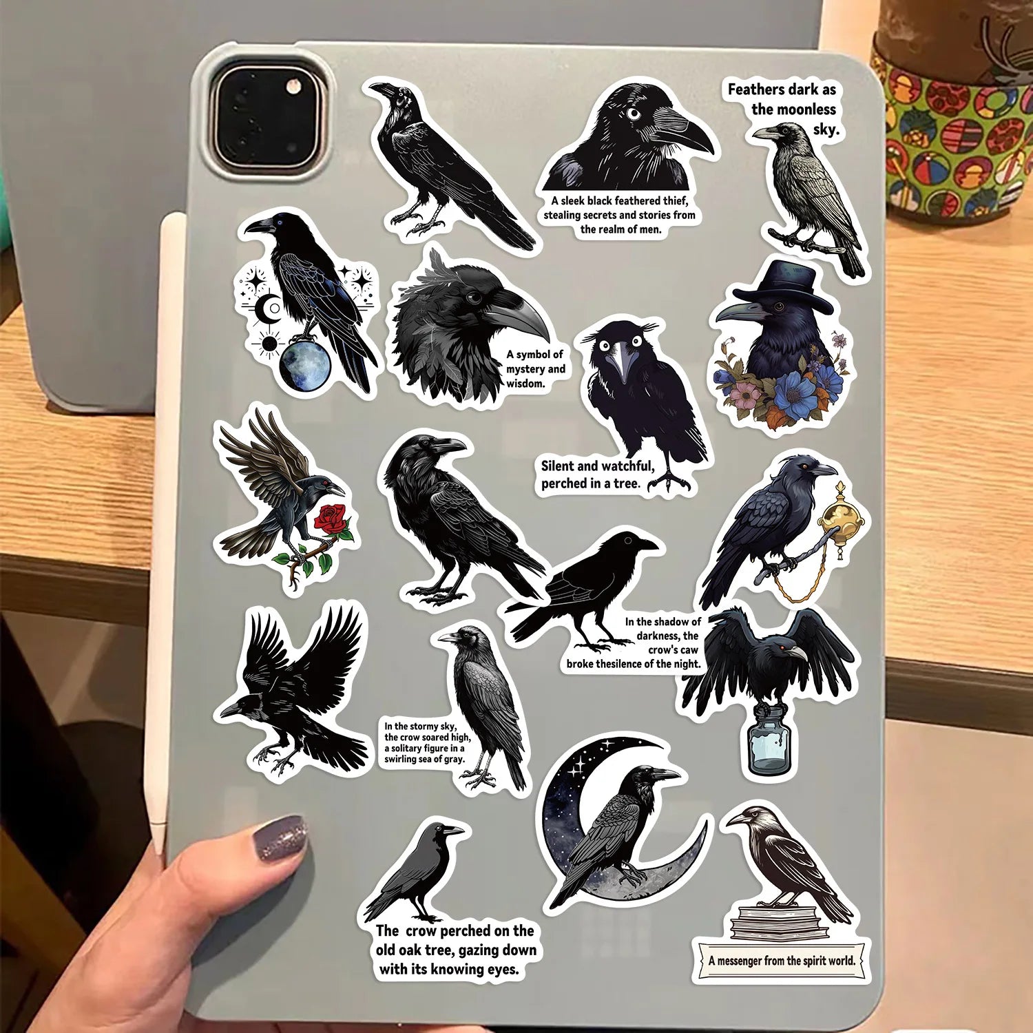 50PCS Halloween Black Graffiti Sticker Phone Decorate Laptop Pen Guitar Skateboard Happy Halloween Hot Item Decorative Sticker