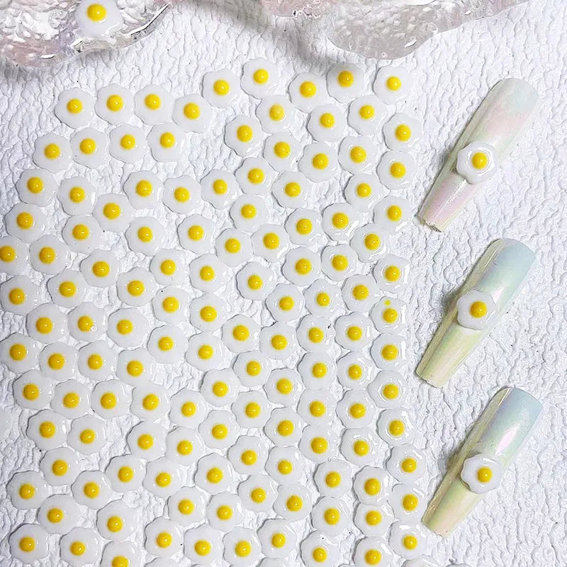 50pcs Cartoon Yellow Duck Nail Art Accessories 3D Flatback Resin Nail Charms Decorations DIY New Manicure Design Supplies Parts