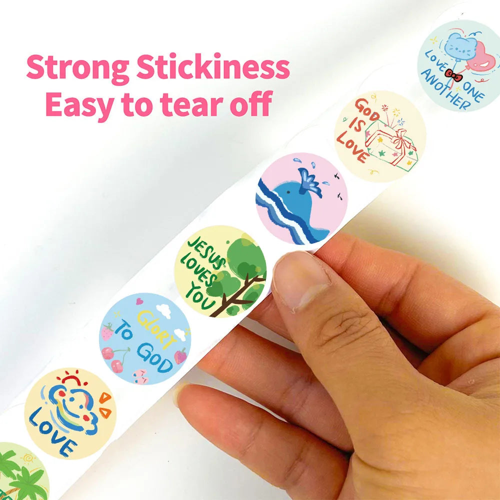 500PCS Cute Jesus Roll Stickers Creative Harajuku Y2K Fashion Graffiti Phone Birthday Coffee Cases Luggage Waterproof Decoration