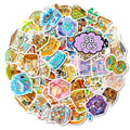 56/112PCS Cartoon 3D Multi Theme Hut 3D Scene Stickers Decorative Stationery Notebook Waterproof Reward Stickers