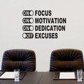 Inspirational Wall Decals, Gym Wall Decor, Office Decals,Vinyl Wall Art Motivational Quotes Sports Positive Stickers