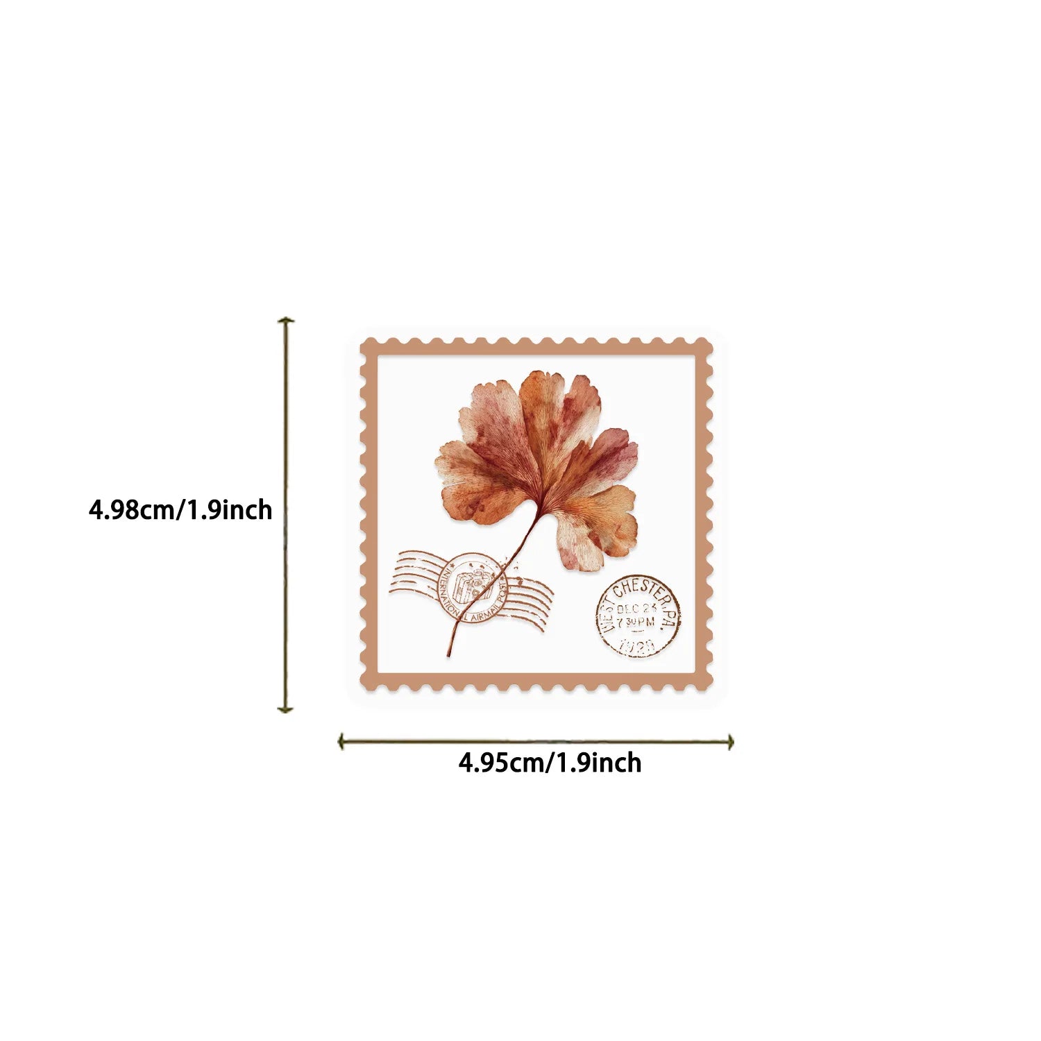 50/100PCS Cartoon Old Page Flower Picking Stationery Sticker Pack Waterproof Transparent PET DIY Decorative Guitar Notebook