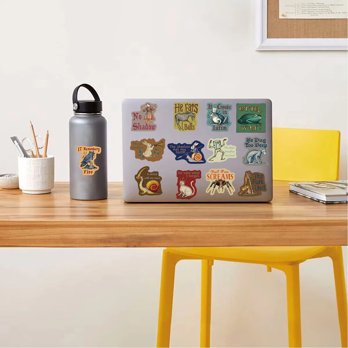 50PCS Medieval Eerie Abstraction Stickers Notebook Graffiti Coffee Laptop Luggage Phone Guitar Waterproof Stationery Stickers
