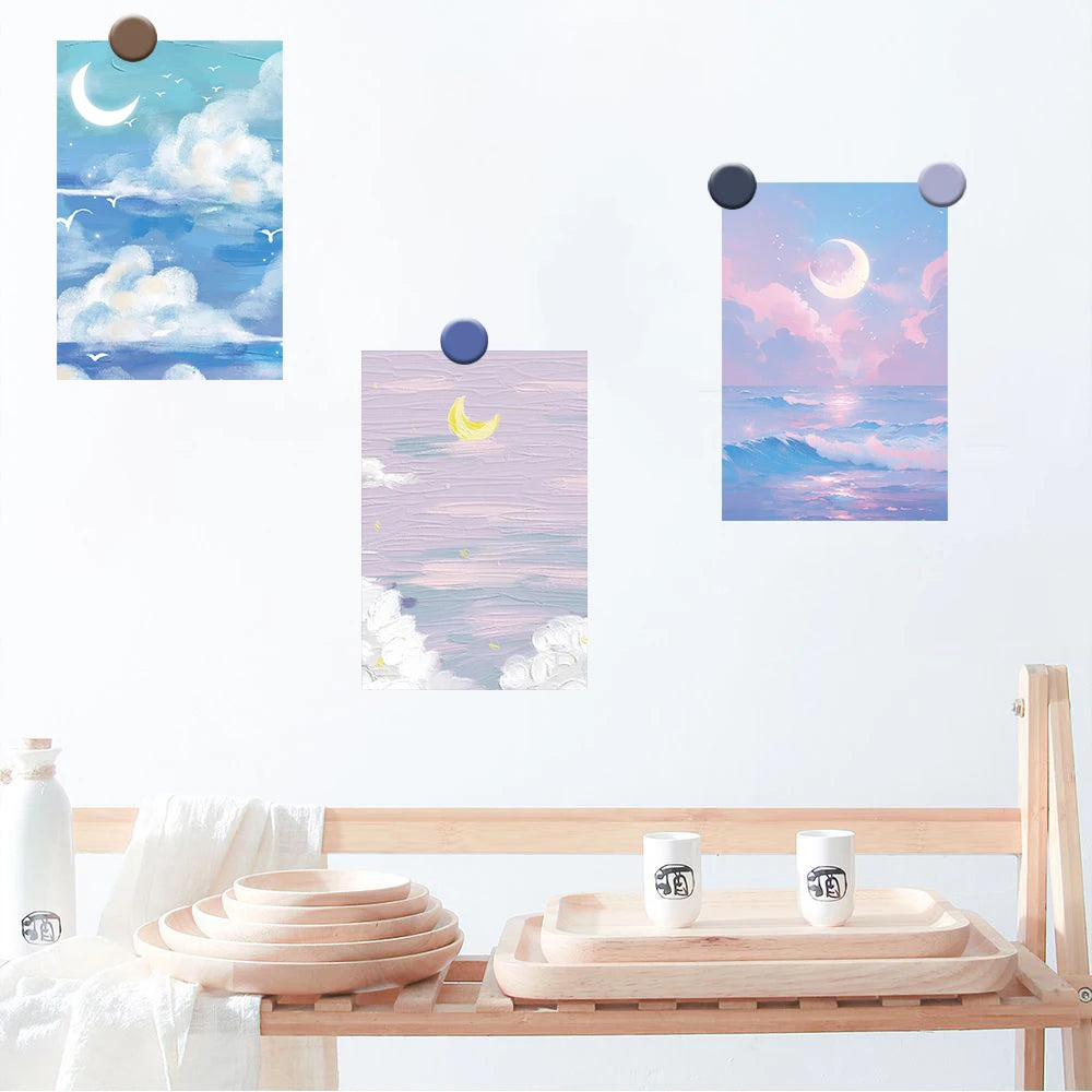 10PCS 10×15CM Retro Galaxy Space Posters Sticker Laptop Background Creative Wall Luggage Decoration Photography Painting
